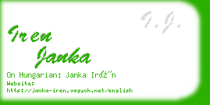 iren janka business card